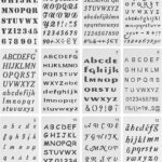12 pack of letter stencils