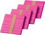 Mr. Pen Craft Sticks, 200 Pack, Pink Popsicle Stick